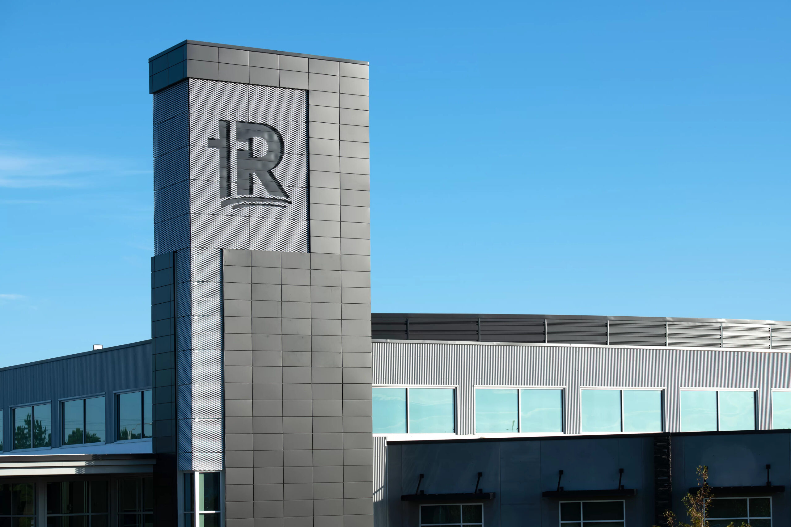 Blending Architectural Signage with Expanded Mesh Facade Materials