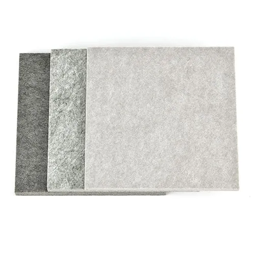 PET Sound absorbing panel that can back open architectural metal panels and help reduce nuisance echo and sound